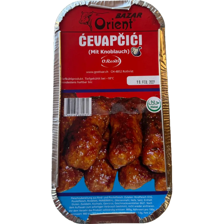 Bazar Orient Cevapčići Mit Knoblauch 800g
