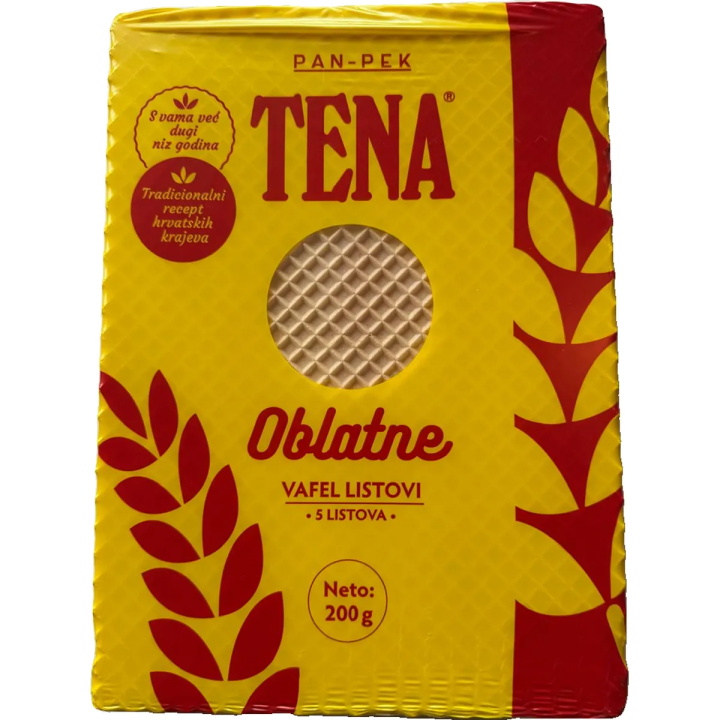 Pan-Pek Oblatne Vafel Listovi 200g