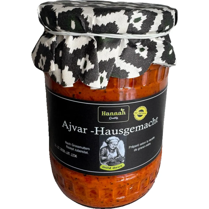 Hannah Ajvar Hausgemacht 100% Natural Mild Doux